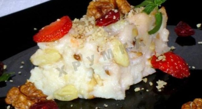 Каша манная по-королевски