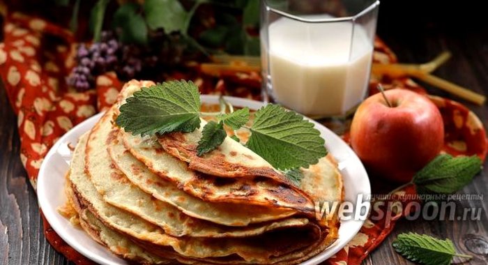 Блины яблочные