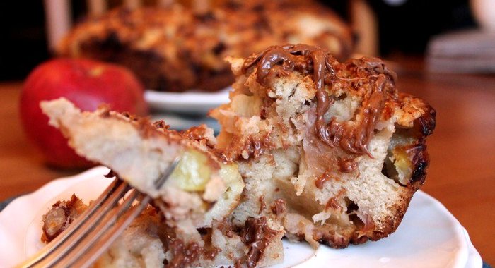 Яблочно-ореховый пирог