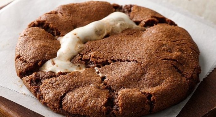 Шоколадное печенье с маршмэллоу