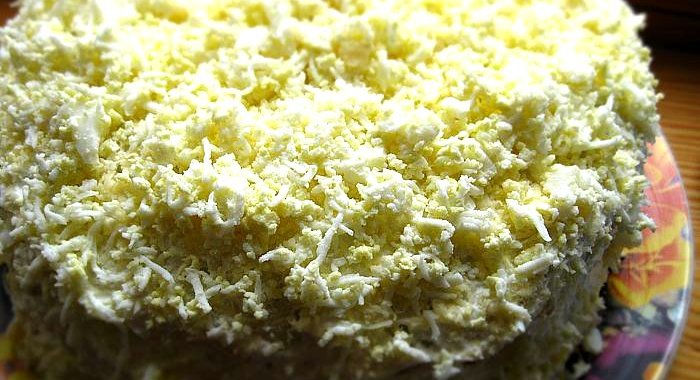 Закусочный блинный торт