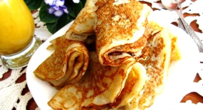 Постные блины на дрожжах