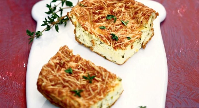 Несладкая творожная запеканка