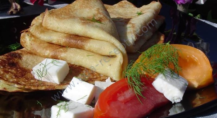 Вкусные блины из кабачков