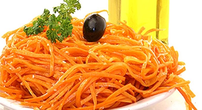 Салат из моркови с уксусом