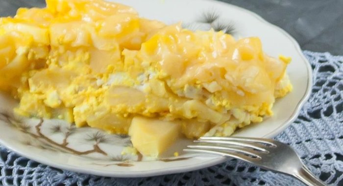 Картофельная запеканка с адыгейским сыром