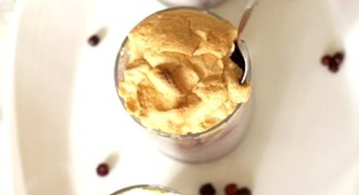 Рисовая запеканка с ревенем