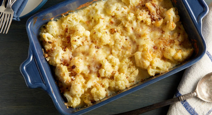 Картофельная запеканка с цветной капустой