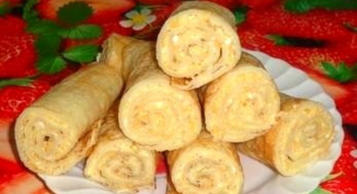 Блинные рулеты с нутовой начинкой