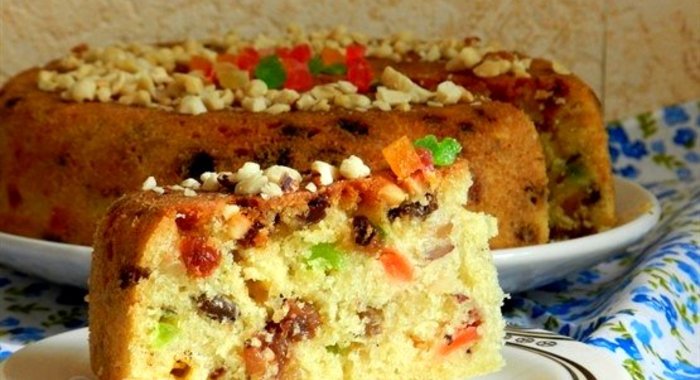 Кекс с орехами в мультиварке