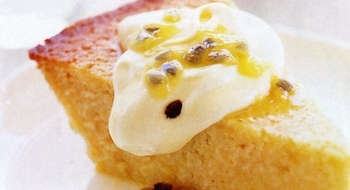 Кокосовый пирог с апельсином и лимоном