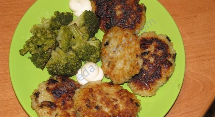 Грибные котлеты из шампиньонов постные