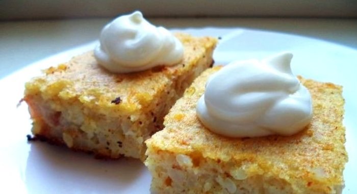 Сладкая рисовая запеканка