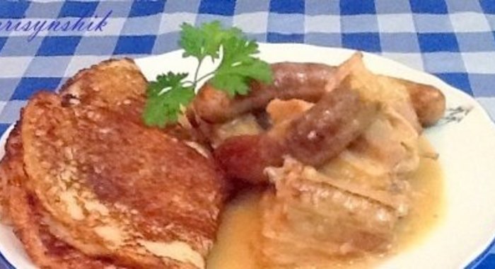 Мачанка по-мински с картофельными блинами