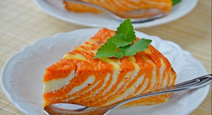 Тыквенно-творожная запеканка