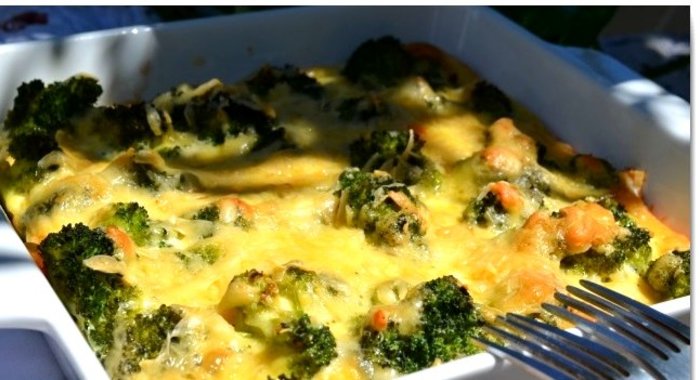 Запеканка из брокколи в духовке