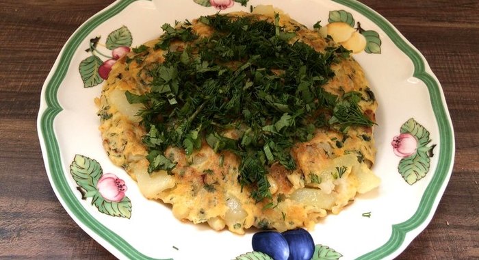 Тортилья с зеленью