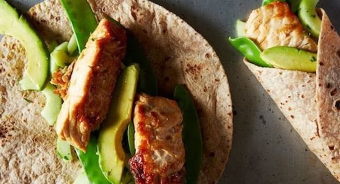 Лосось жаренный