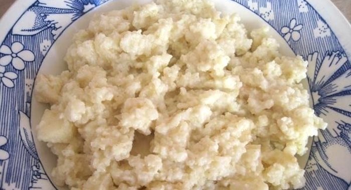 Пшённая каша с яблоками