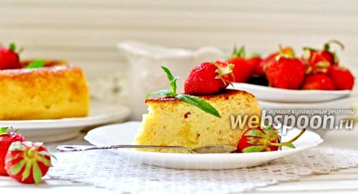 Творожная запеканка с кокосом в мультиварке