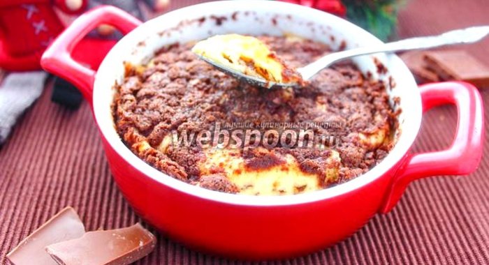 Запеканка творожная с шоколадом