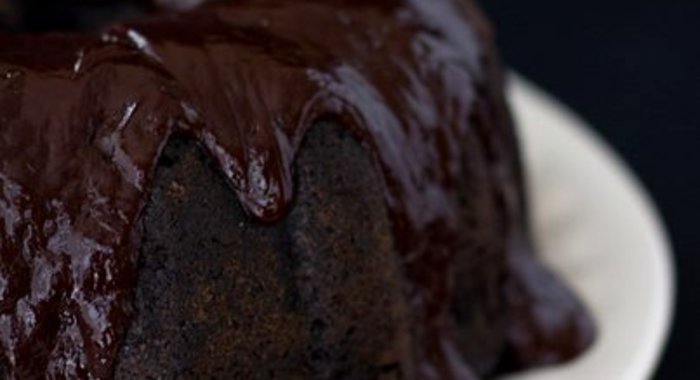 Кекс с ежевикой