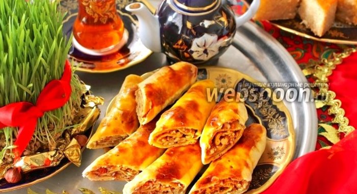 Ореховые рулеты по-азербайджански