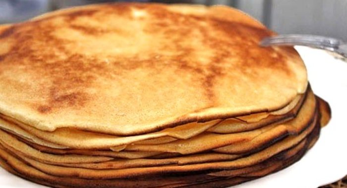 Блины Mинутка на сковороде