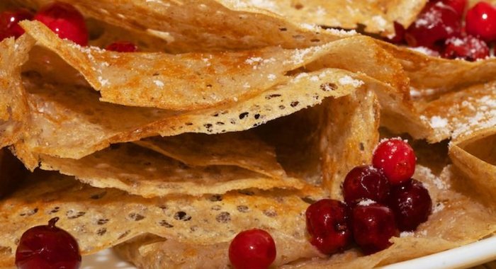 Постные гречневые блины