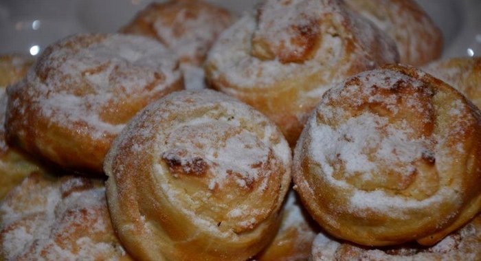 Творожные булочки розочки