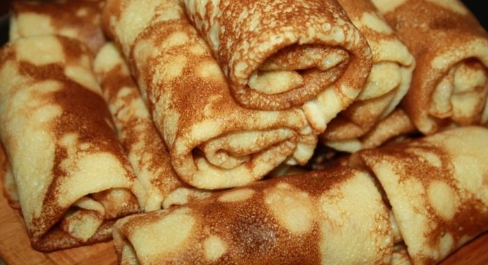 Блинчики с рубленой курицей