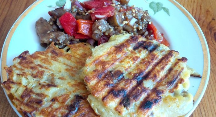 Драники с грибами