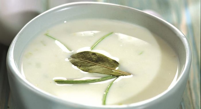 Ирландский суп с геркулесом и луком-пореем