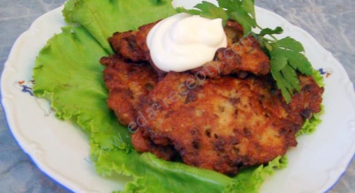 Печеночные котлеты из говяжьей печени