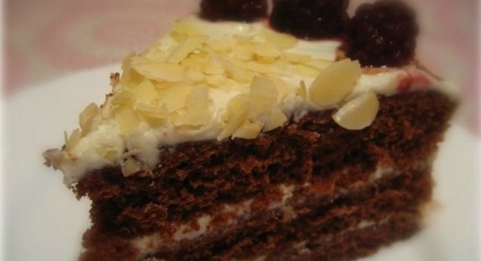 Торт  Шоколадная ягодка с маскарпоне