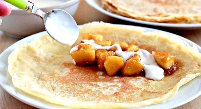 Блинчики с карамелью