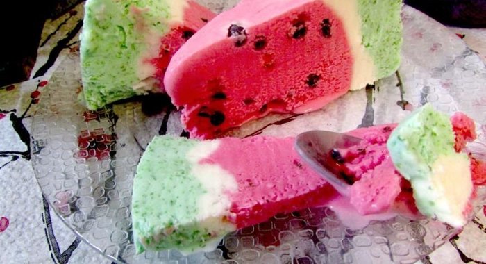 Торт-мороженое Арбуз