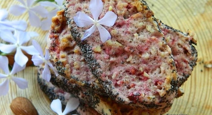 Малиновое печенье с маком