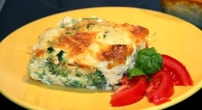 Запеканка из брокколи для детей