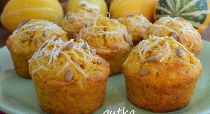 Тыквенные маффины с сыром