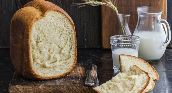 Хлеб на кефире в хлебопечке