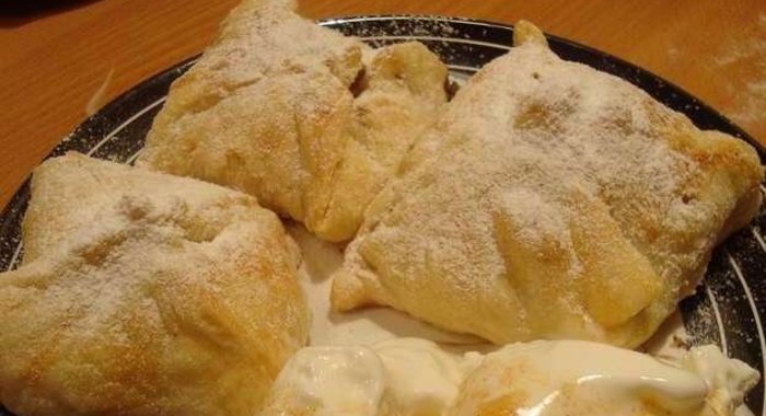 Конвертики с яблоками