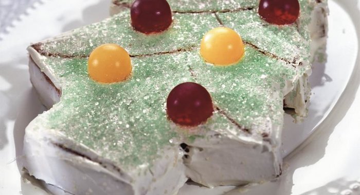 Миндальный кекс Елочка