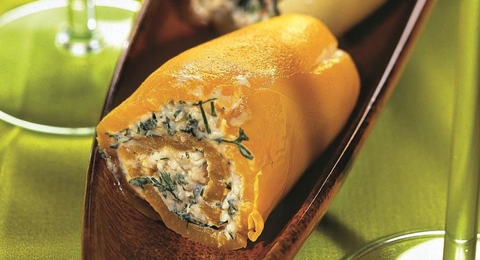 Рулеты из сладкого перца