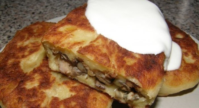 Картофельные котлеты с грибами