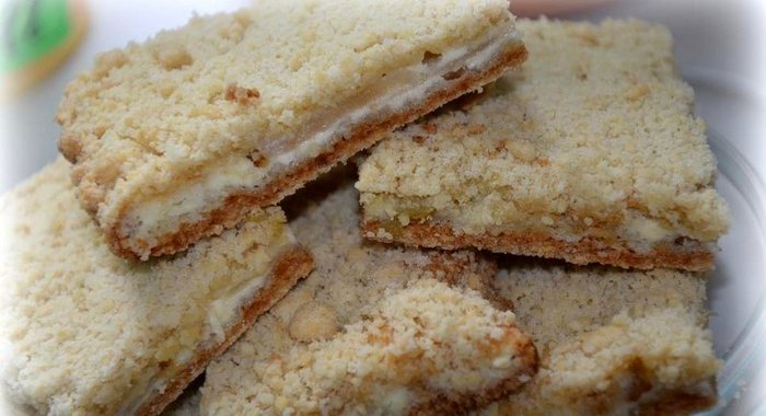 Печенье насыпное с творогом и грушей