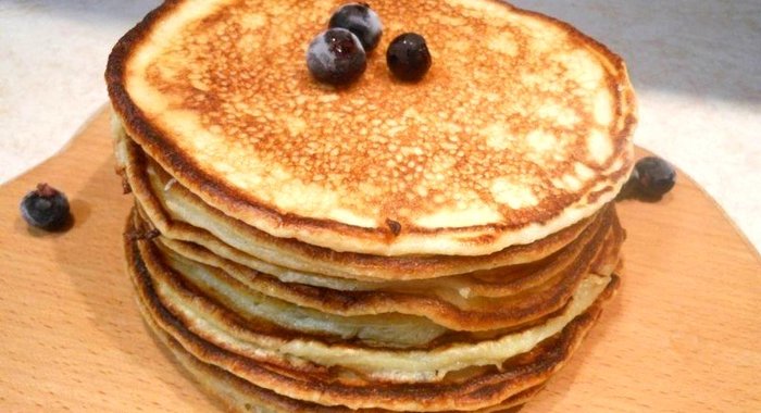 Блины на кефире с манкой