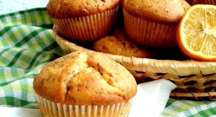 Лимонно-маковые маффины
