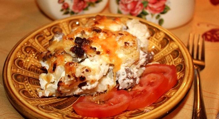Запеканка из цветной капусты