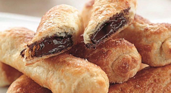 Рулетики с шоколадом